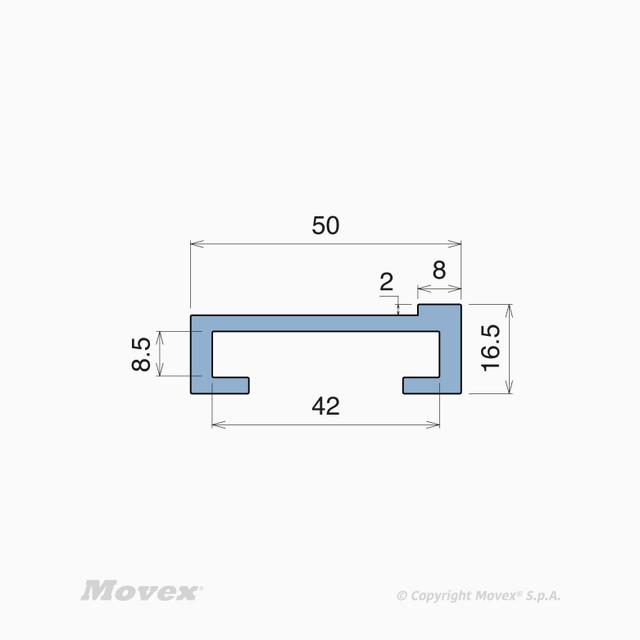 ,C-Profile Part 137 50x16,5 mm