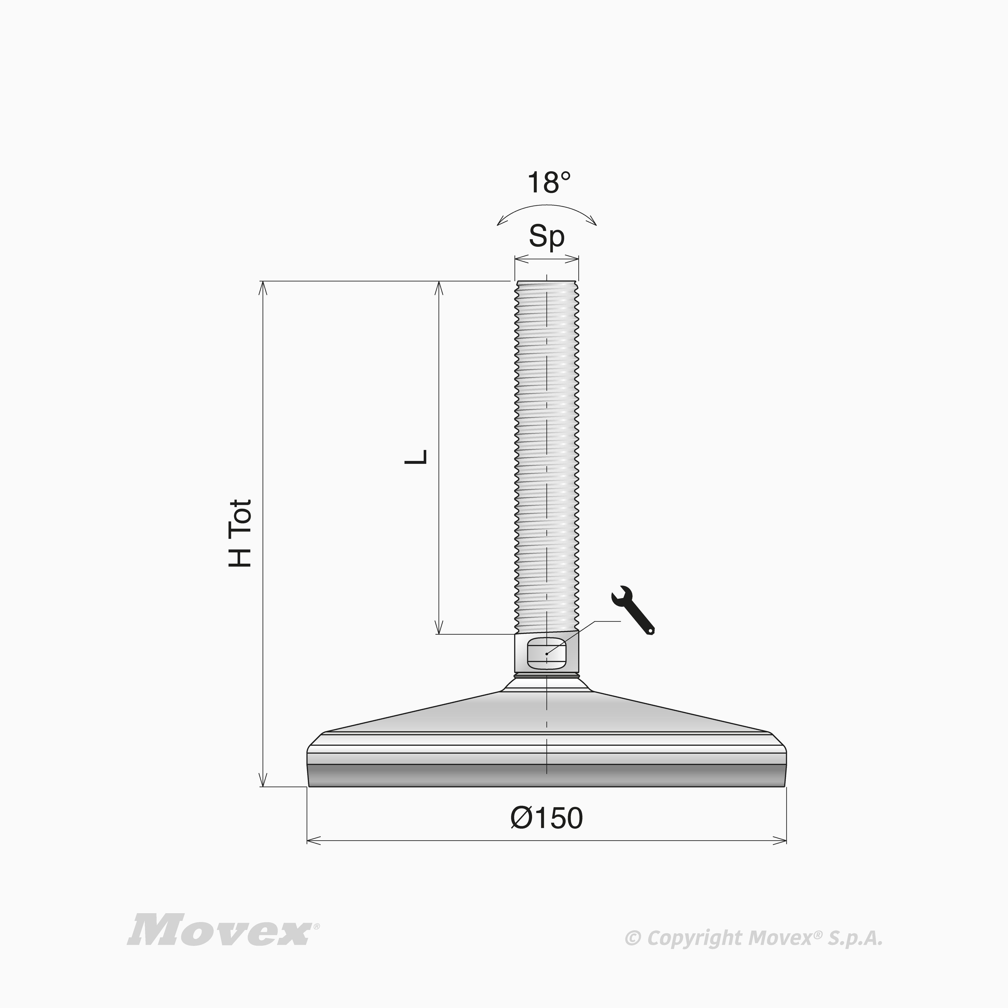 ,S400 Ø150 Anti-Slip|M