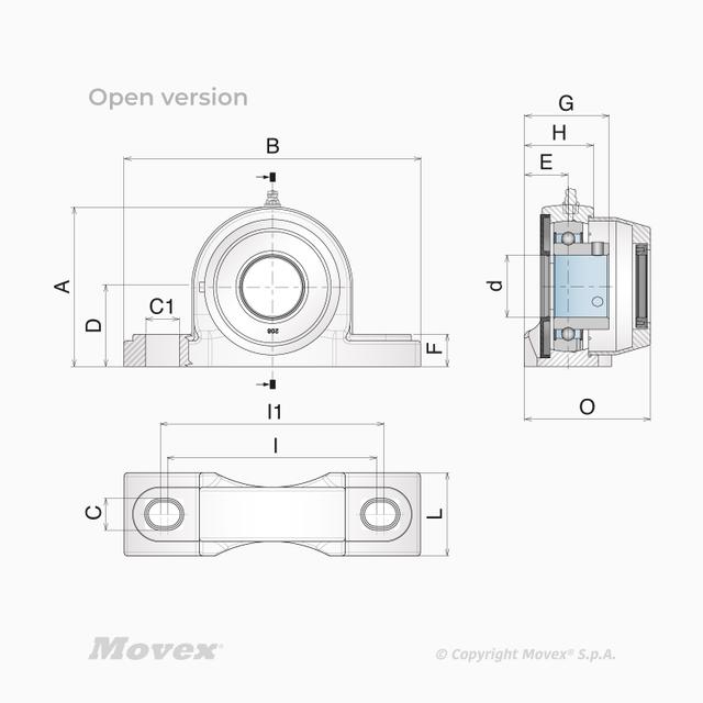 ,UCP Hygienic Grub screw Watertight Solid|M